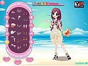 Bride Sophie choosing a beautiful wedding dress and accessories for her perfect wedding photoshoot online game