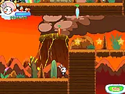 Play Rainbow Rabbit Adventure 4 free online, puzzle platformer game with cute rabbits and colorful rainbow world graphics