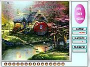 Amazing Landscape Hidden Numbers online game screenshot showing a beautiful nature scene with several numbers subtly hidden in the environment