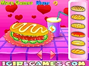 Delicious Hot Dog free online cooking game simulation sausage vegetables