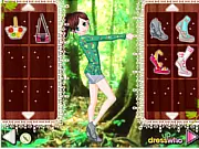 The character Sally from Tree Hugger Girl Dress Up wearing a stylish, natural outfit with wavy hair, ready for her environmentalist mission.