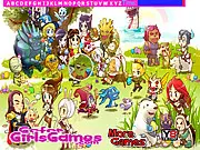 Play Cartoon Legends Hidden Letters free online game, featuring classic cartoon characters and hidden English alphabet letters.