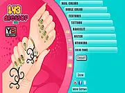 Play Perky Nail Makeover free online game, apply nail polish and add accessories like watches, bracelets, and tattoos for a complete hand styling makeover