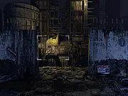 Urbex Abandoned Factory horror game screenshot, dark room, derelict building, scary creature, play free online game