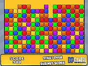 Clay Matcher 3 online puzzle game screenshot, match 3 game with clay patterned blocks, free high score puzzle