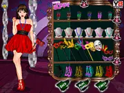 Masquerade Flash game screenshot, free online dress-up game, elegant gown and mysterious mask