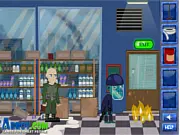 Zombie Flood survival game, free online action game, escaping a zombie horde, post-apocalyptic running game
