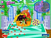 Play Fruit Basket Decoration free online game, design a lovely gift basket with various fruits.