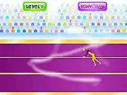Gymnastics Competition game, gymnasts performing tricks on the floor, sports and dress up play free online