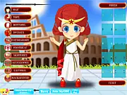 Flora Roman Empress Dress Up free online historical styling game