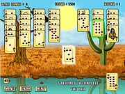 Chief Eagle Solitaire game screen showing a pyramid card layout with cards matched to a sum of 13