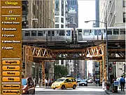 Play Sneaky's Road Trip Chicago free hidden object game online, finding hidden items in scenes of Chicago landmarks, best travel-themed game on PlayArcadeHub