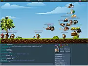 Transformice game screenshot showing mice navigating obstacles and a Shaman placing objects