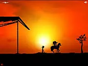 Play Sheriff Chase free online game, a point-and-click puzzle where you must click in the correct order to continue the chase after an escaper.