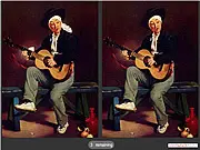 Manet Differences online game screenshot - spot 5 differences in classic art puzzle free to play