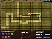 Strategic placement of defensive towers to stop a swarm of cartoon zombies in the Living Dead Tower Defense game