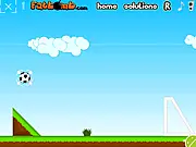 Rolling Football Game free puzzle online, build a path with shapes to score, physics puzzle game PlayArcadeHub