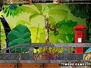 Mad Monkey Mike Bike Stunts online game, play free jungle racing game, monkey stunt bike game, Mike the Monkey championship