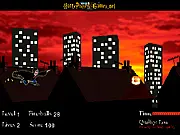 Gameplay screenshot of Harry Potter Adventure, showing Harry running across a platform while avoiding ghouls and collecting a magic potion.