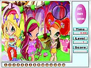 Sweet Girls Hidden Numbers free online game, finding hidden numbers in a colorful picture, hidden object puzzle game screenshot on PlayArcadeHub