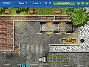 Central Truck Parking game online screenshot - free driving and parking simulator