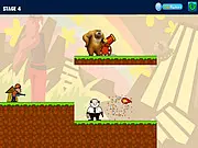 Bear Two Cannon Challenge free online physics aiming game screenshot