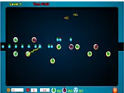 Gameplay screenshot of Bubble Tower Defence 2 free strategy game online, showing various defense towers shooting at incoming bubbles on a maze-like path