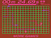 Play Grid Racer free online game on PlayArcadeHub, Snake meets Tron style high score game, collect fuel and avoid enemy light cycles