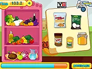No-Bake Cookies free online cooking game screenshot, mixing peanut butter, honey, and graham crackers on PlayArcadeHub