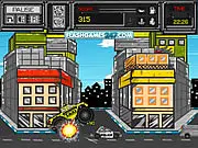 Monster Truck Taxi free online game, monster truck driving on a dangerous obstacle course with a passenger