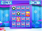 Screenshot of the Winter Wonderland Match puzzle game showing pairs of winter items and girls in New York City