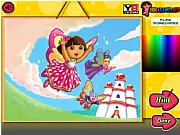 Dora the Explorer and Boots coloring game, Dora Crystal Kingdom free online game