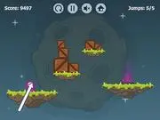 Bring Me Home Level Pack game art, launching a cute pink alien, free online physics puzzle game