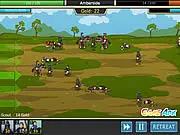 Play Empires of Arkeia free online strategy war game and deploy units to defeat the enemy base