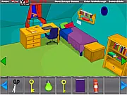 Screenshot of the Ruby Escape game room, point and click adventure game, play free online puzzle