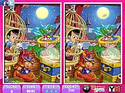 Play Pinocchio 10 Differences free online, finding all the hidden changes in the spot the difference game on PlayArcadeHub.