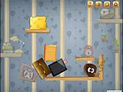 Play Cheese Hunt Game free online, physics puzzle using gravity switchers to deliver cheese to mouse hole
