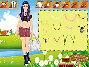 Great Summer Dress Up free online game, girl models choosing summer clothes, play fashion game