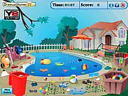 Play Swimming Pool Cleaning online free simulator game on PlayArcadeHub