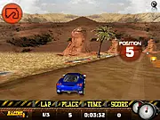 Play Desert Drift 3D free online racing game, car drifting in the desert against opponents
