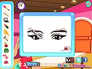 Selena Gomez Date Rush game image showing Selena Gomez applying makeup quickly to get ready for her date