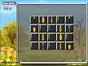 Yellow Tools Memory Match free online puzzle game screenshot showing a grid of cards to be flipped and matched