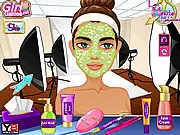 Play Last Minute Makeover Cover Girl free online game, giving a quick facial treatment, makeup, and stylish dress up to a model for a magazine photoshoot.