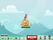Mushbooms Level Pack 2 game screenshot showing explosive mushroom puzzle elements and spikes, promoting free online play
