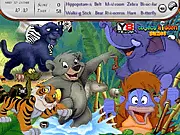 Online Find The Objects 3 puzzle game screenshot with a list of items to find in a busy, colorful living room scene