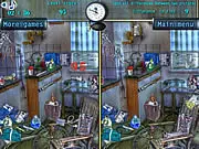 Clinic Cleaner: Hidden Objects game screenshot, a cluttered hospital store room with a hidden object list