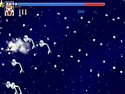 Outer Space Defence free online arcade shooter game screenshot of base defense against alien ships