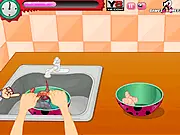 Chef Anita Fat Prawn Fry game screenshot – final image of deep-fried prawns marinated in spices – free online cooking simulation