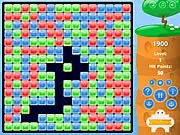 Blockapica puzzle game screenshot, matching colored blocks, free online click and clear game