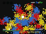 Play Splatters free arena online game, shape elimination shooter, colorful splatter upgrades, high score leaderboard